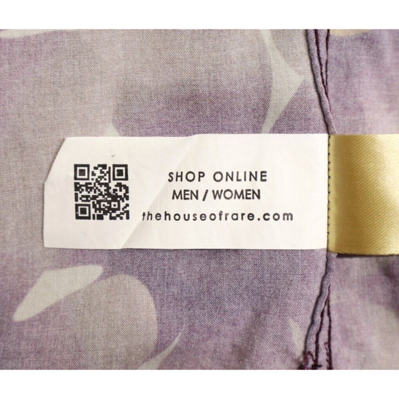 Rare Rabbit Men's Parry Short Sleeve Button Front Printed Shirt Brown Sz L - Picture 8 of 10